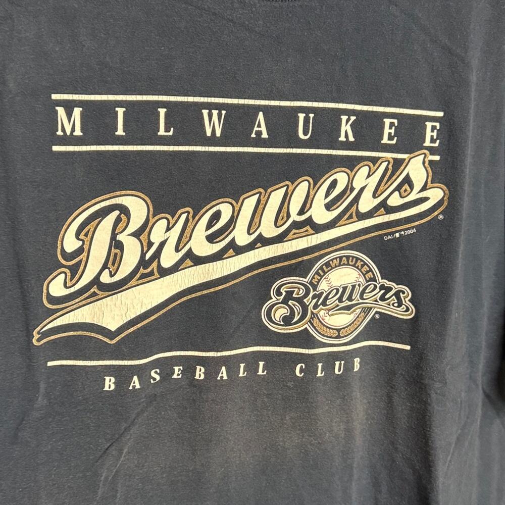 Milwaukee Brewers Vintage T-Shirt Large - Picture 2 of 5